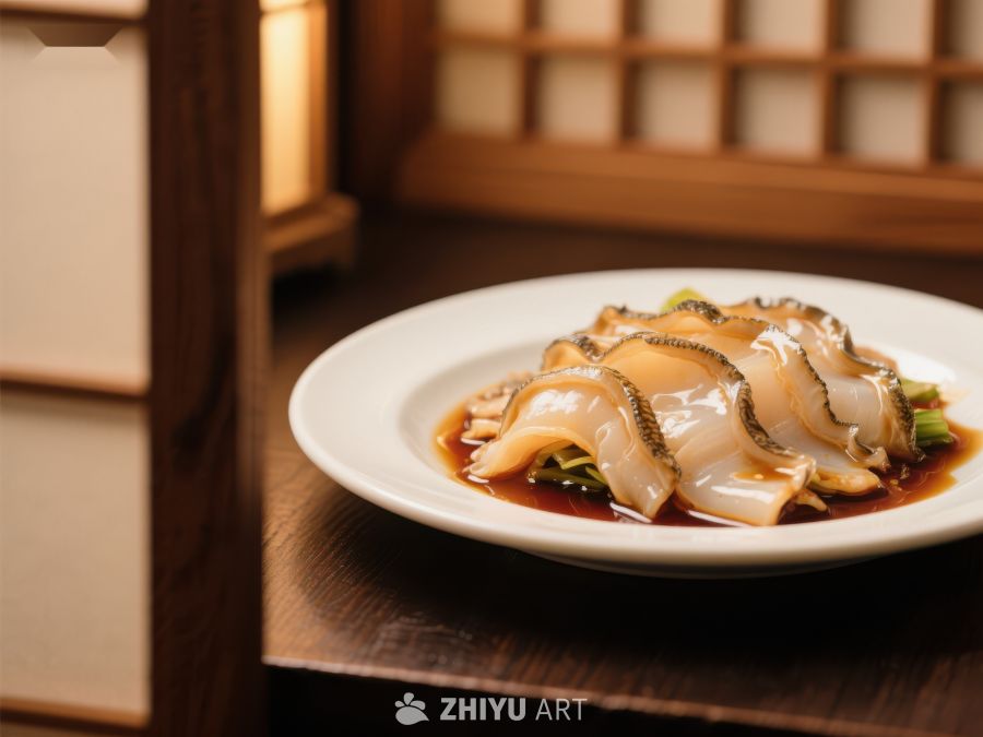 精致海参菜肴，中式传统美食 465
