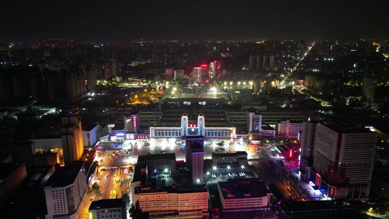 河南郑州城市风光航拍