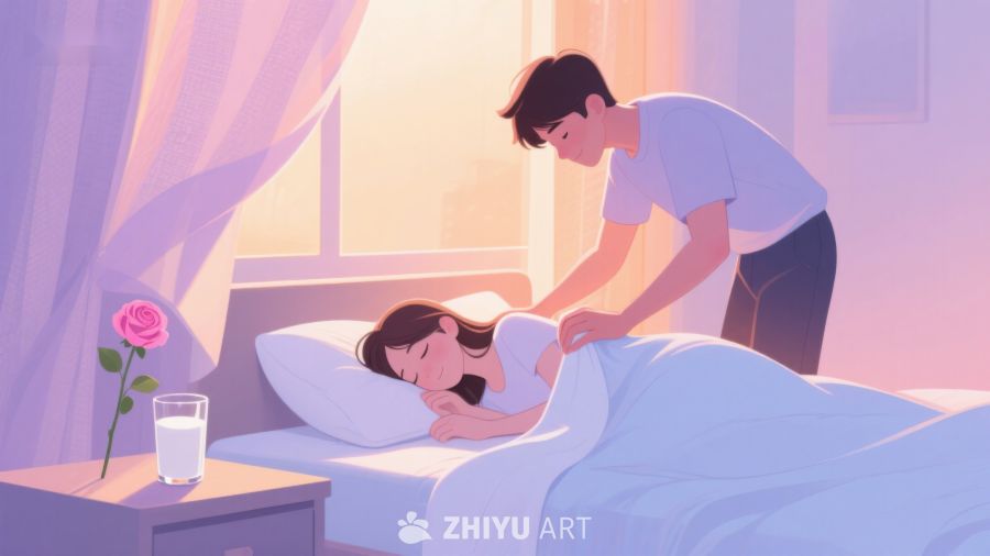 温馨晨光中的关怀时刻 356