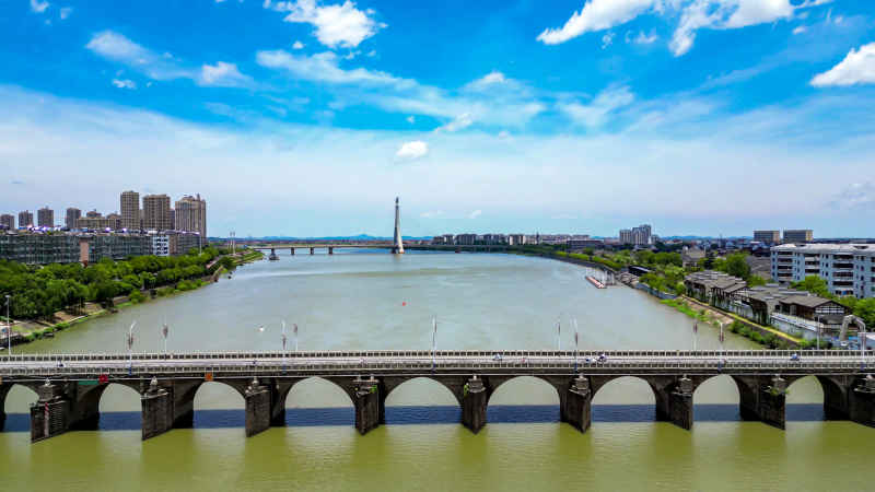 福建福州城市风光航拍摄影图