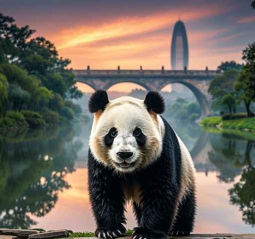 熊猫与桥