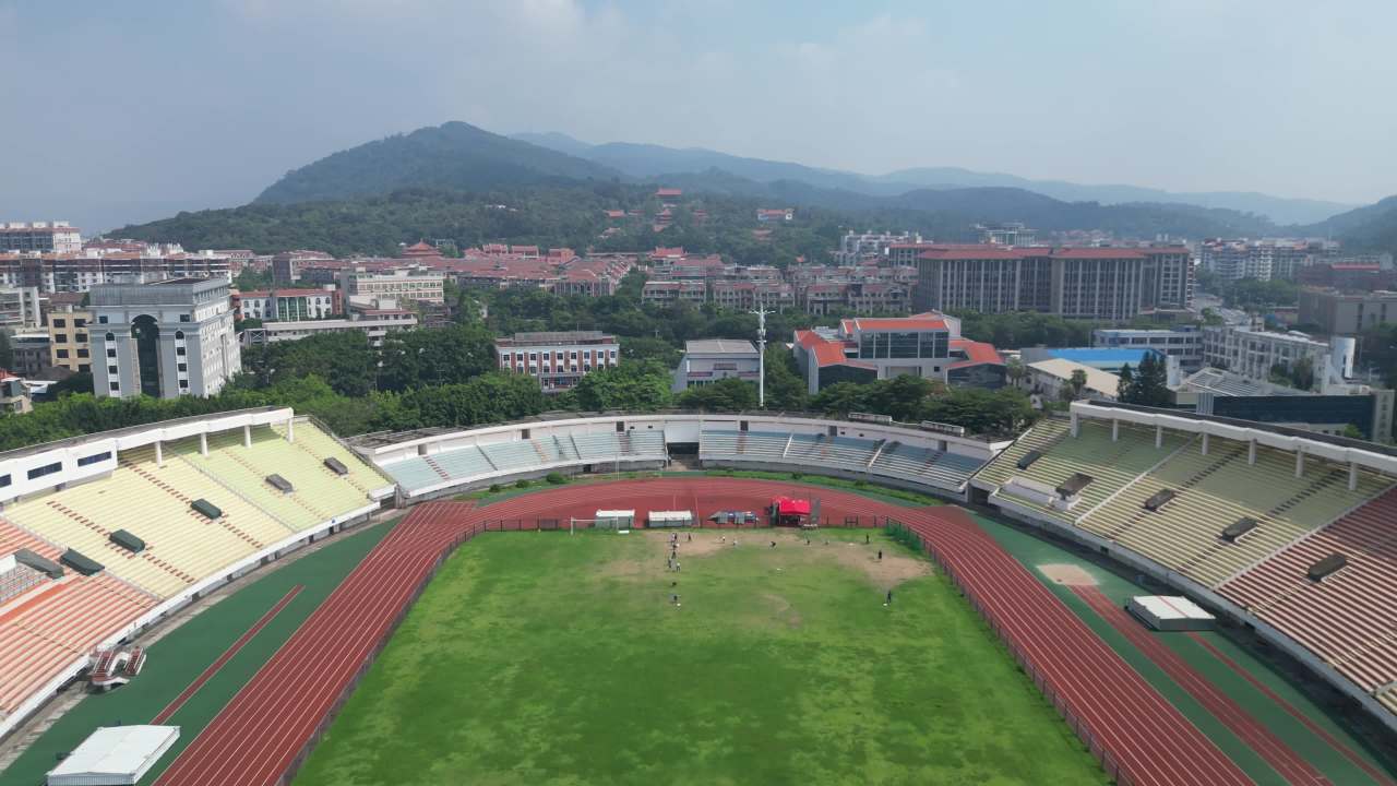福建省泉州市体育中心航拍