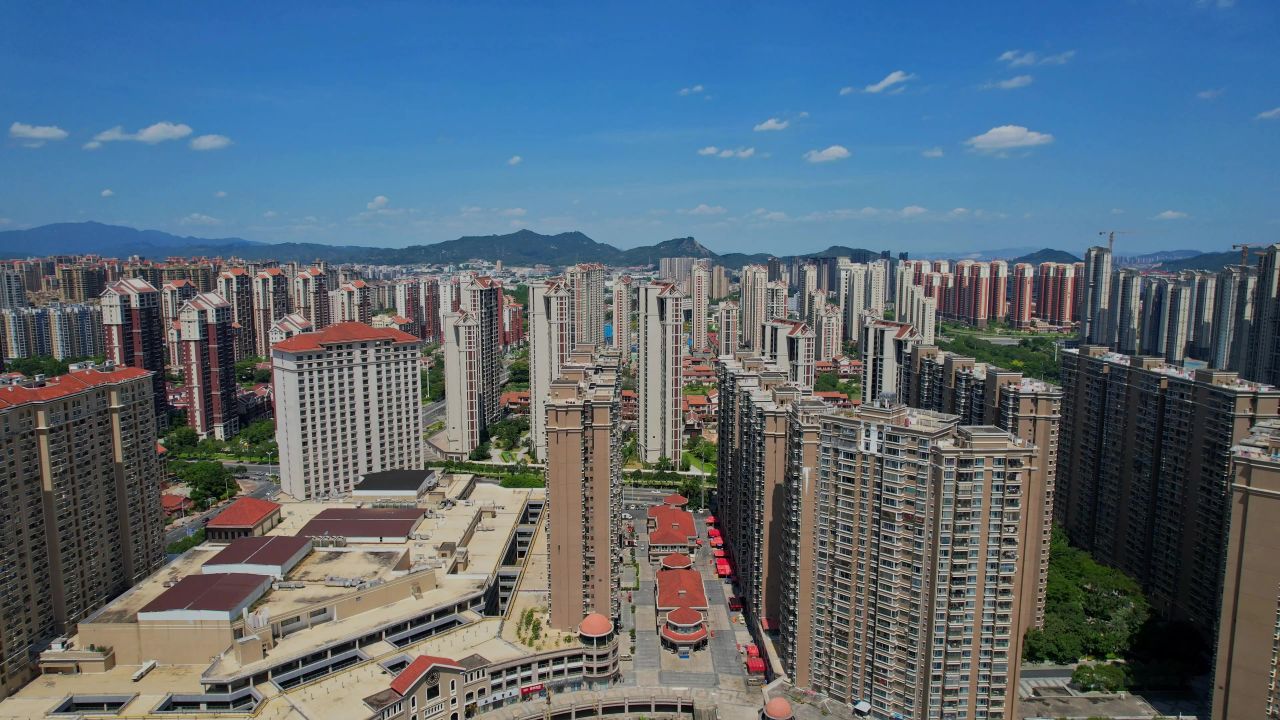 航拍漳州明发商业广场