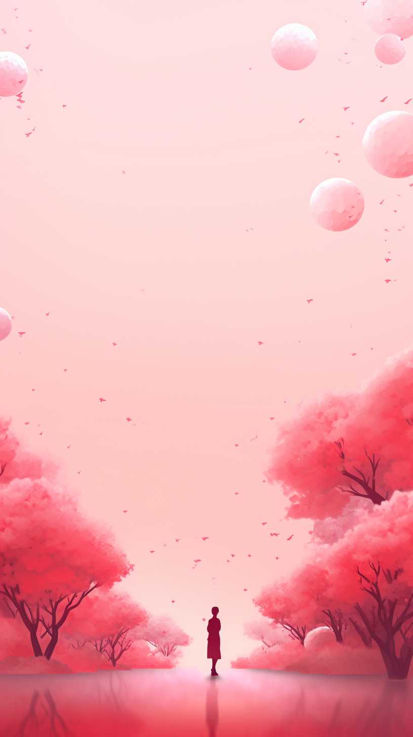 红色背景艺术图