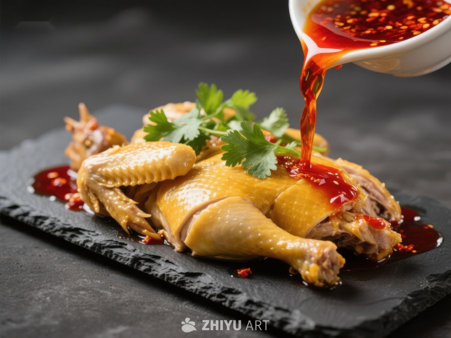 香辣酱汁淋鸡，美味佳肴 1588