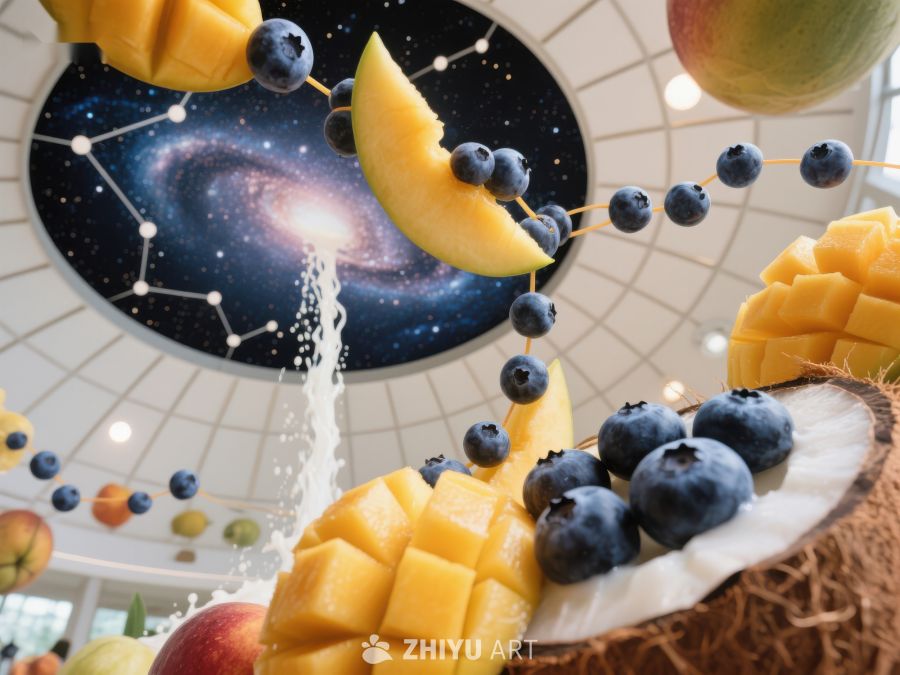 水果与宇宙：创意艺术组合 583