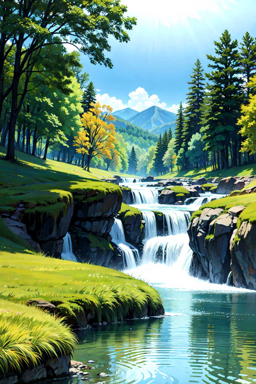 自然风景绿色插画11