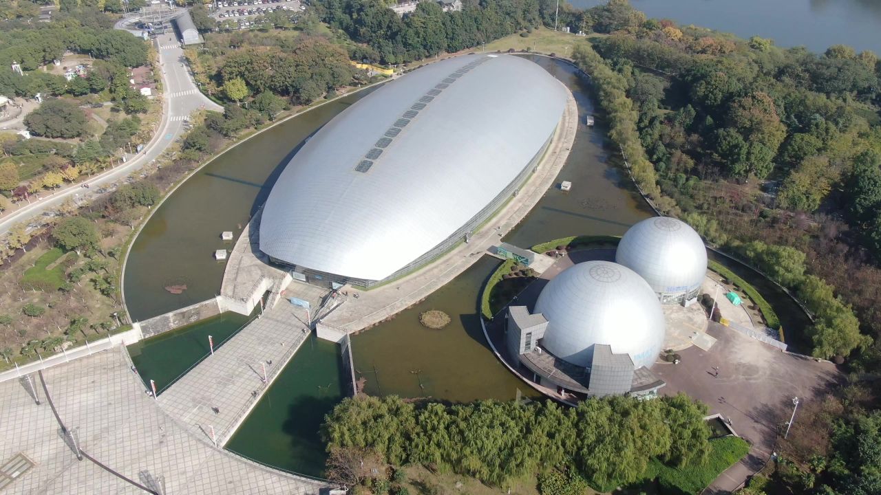 江苏南京城市风光旅游景区地标建筑航拍 