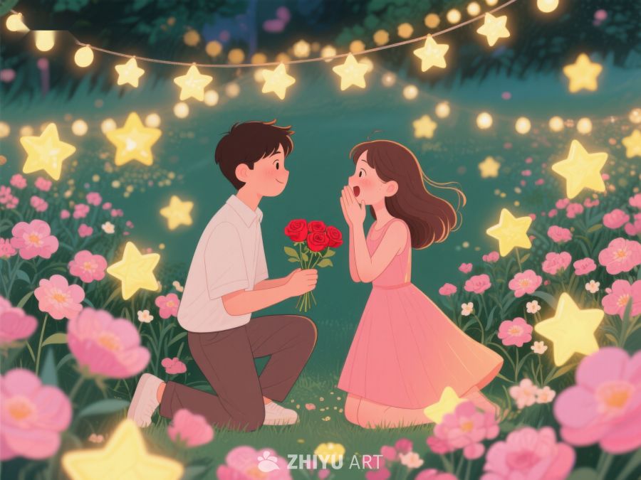 花园求婚，星光闪烁 352