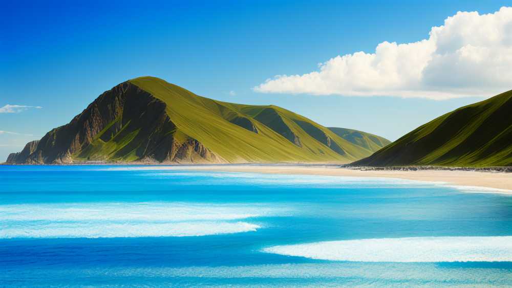 蓝色大海美景