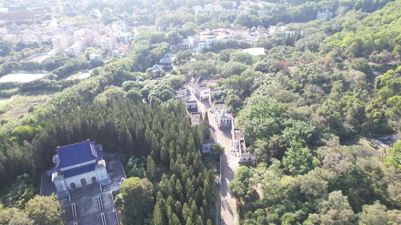 广东中山影视城5A景区航拍