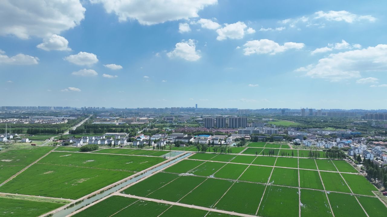 4K航拍江苏乡村风光