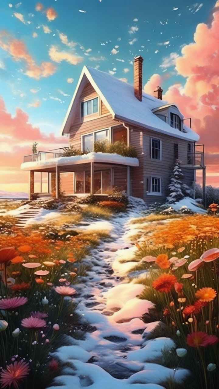 充满活力的绿洲在它的后院各种花 116