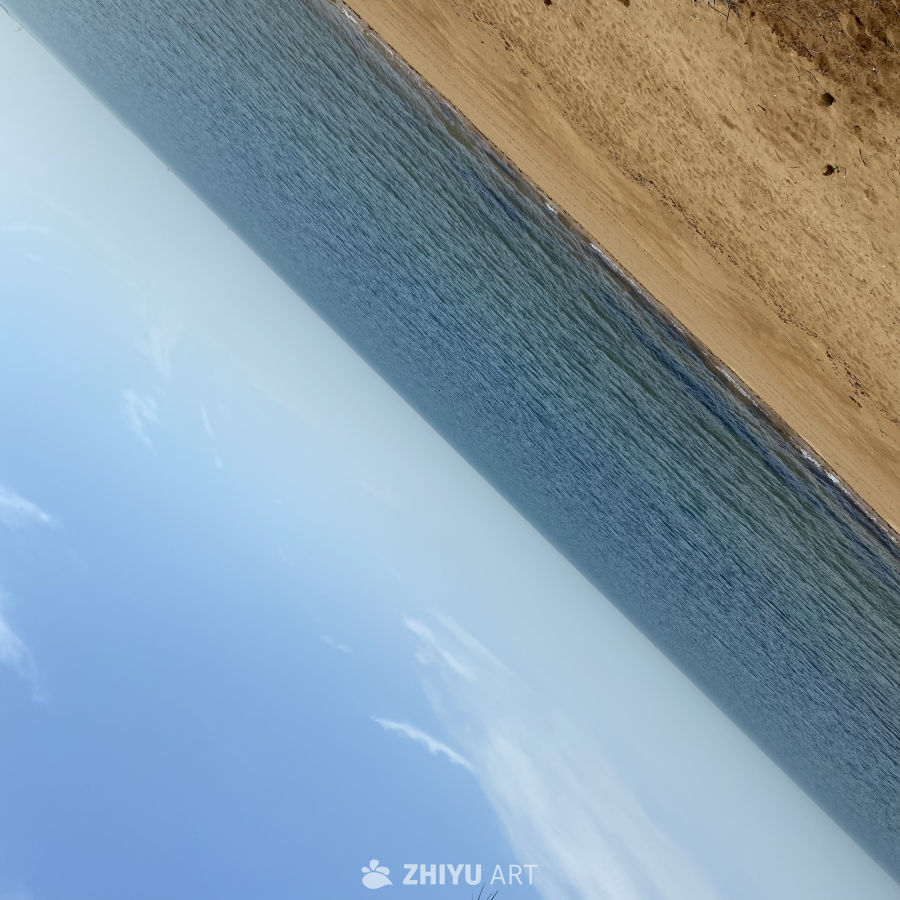 斜视角海滩风光