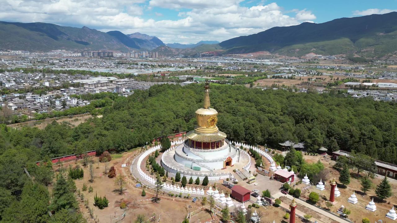  云南丽江金塔景区4A景区航拍