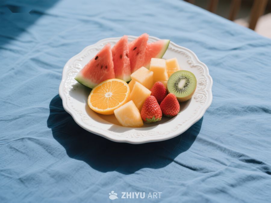 夏日水果拼盘，色彩缤纷 526