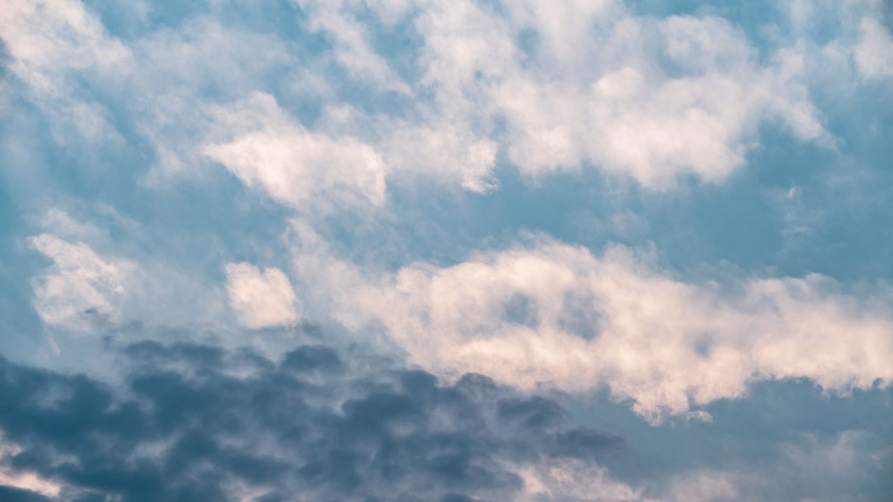 蓝天白云天空乌云天气象风云变幻