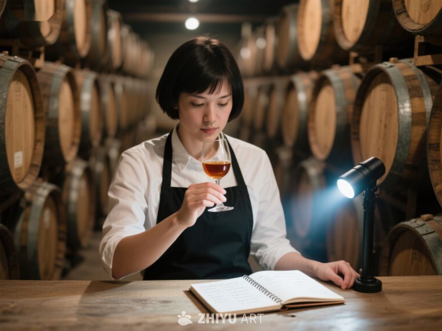 酒窖品鉴：女性专注品尝与记录 186