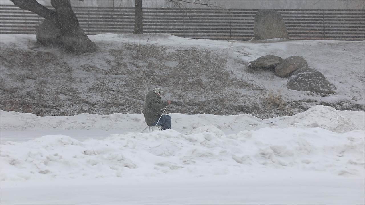 冬季的大雪