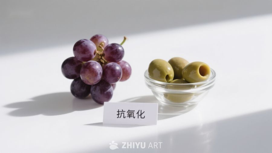葡萄与橄榄展示抗氧化特性