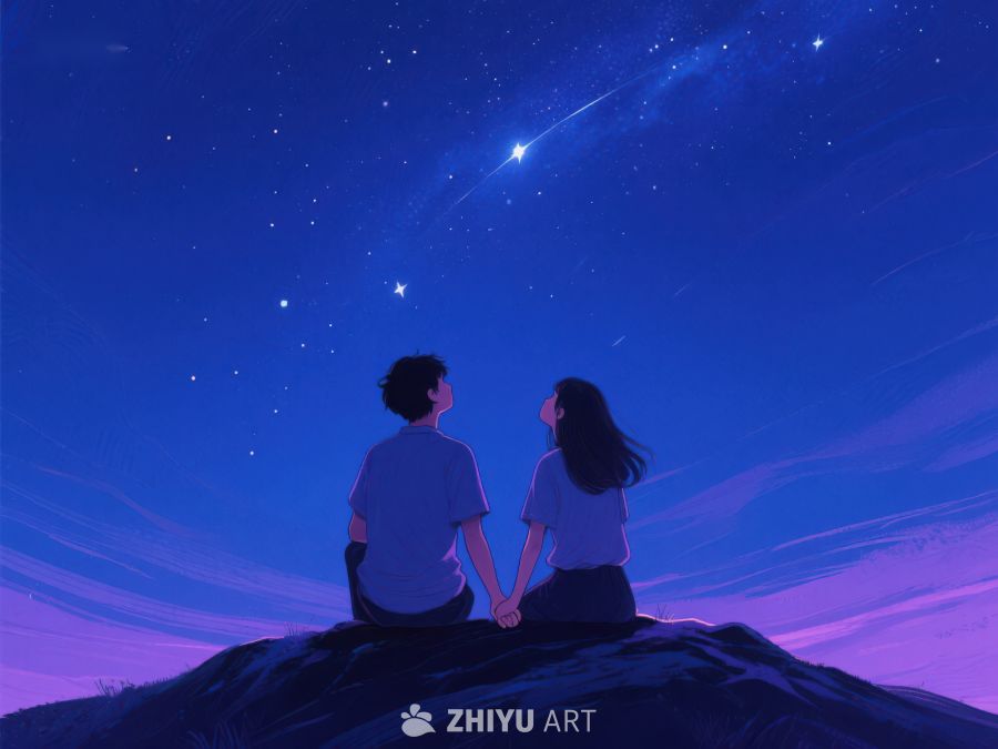 夜空下相依的两人 1006