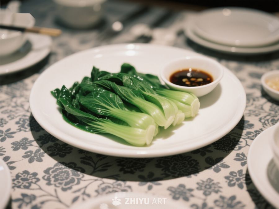 清炒时蔬配酱油碟 345