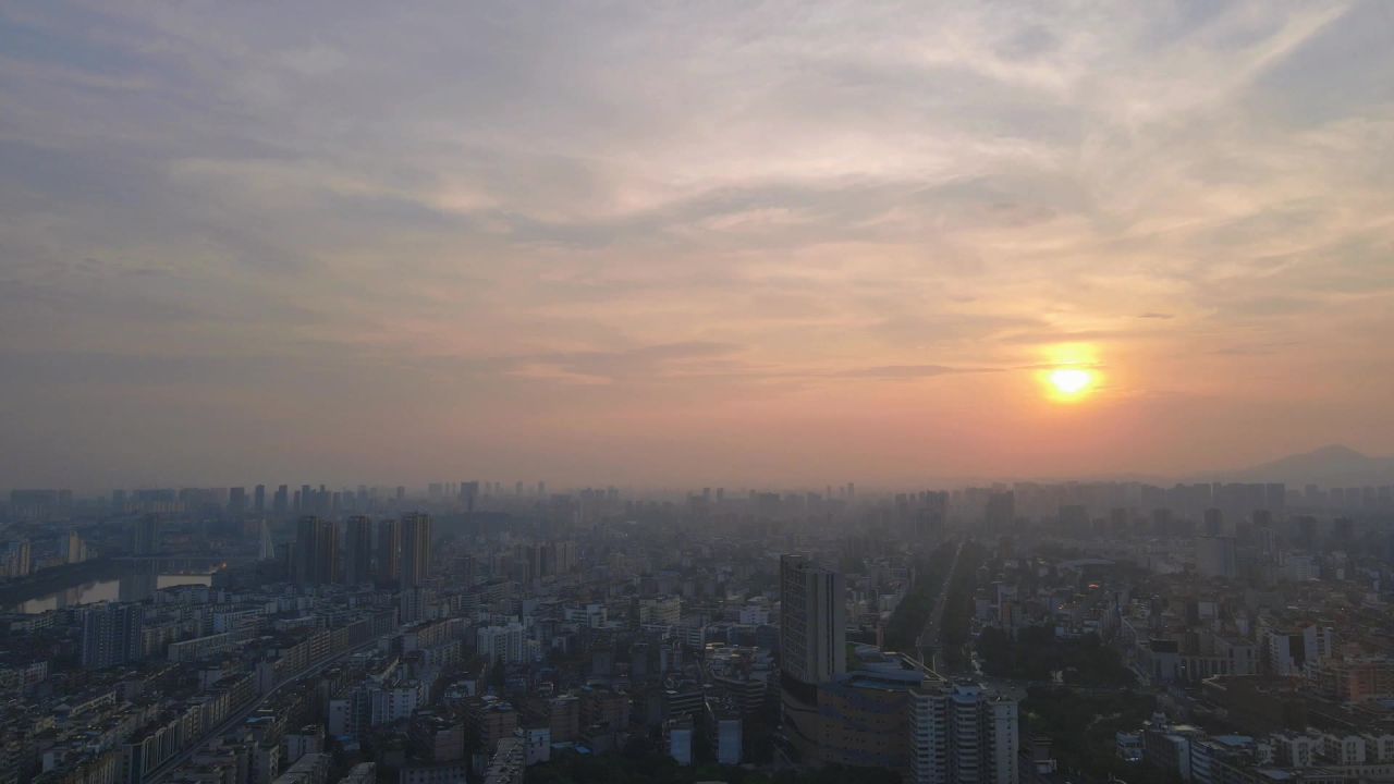 江西赣州城市风光航拍