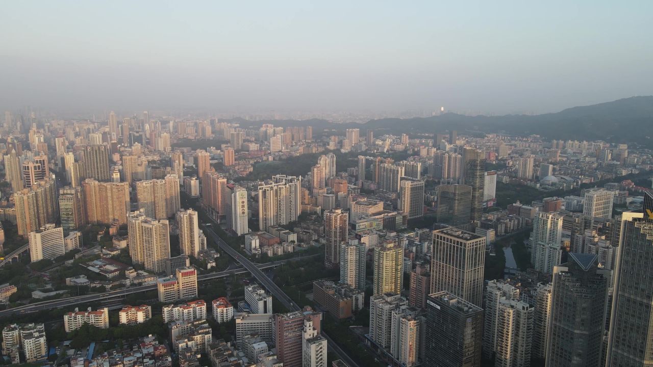 广州市区航拍