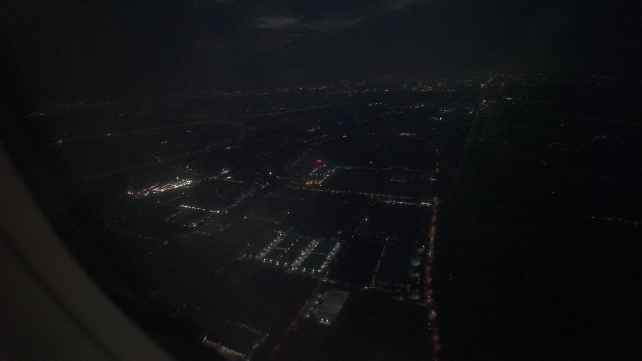 南京上空夜景