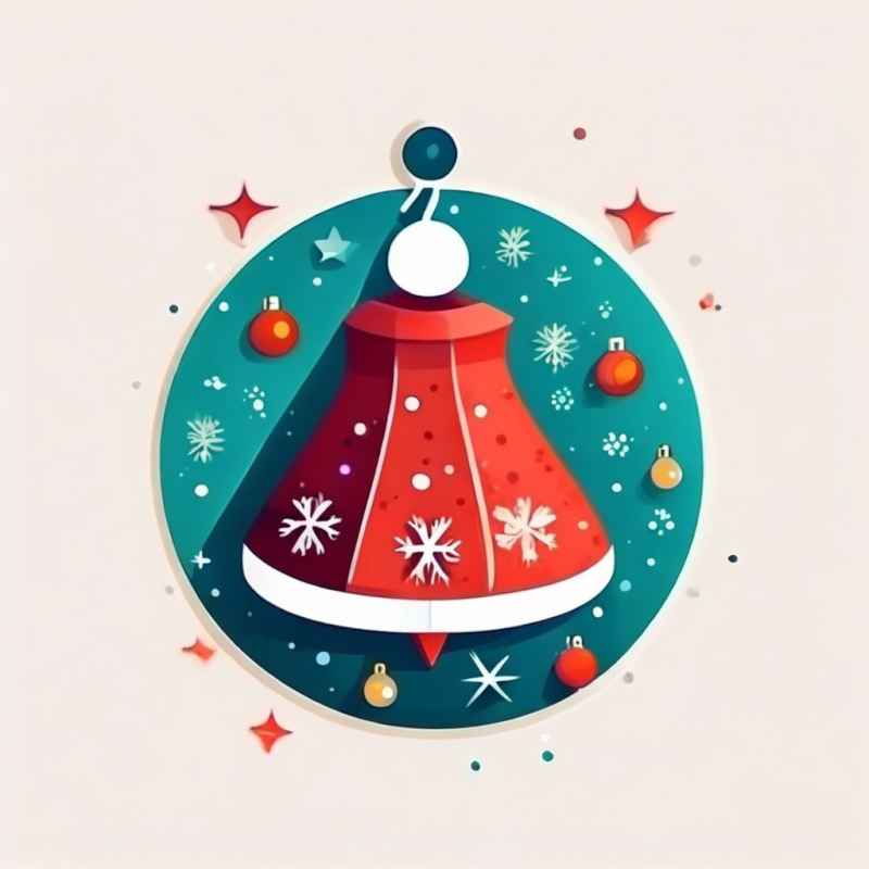 圣诞节铃铛元素插画 14