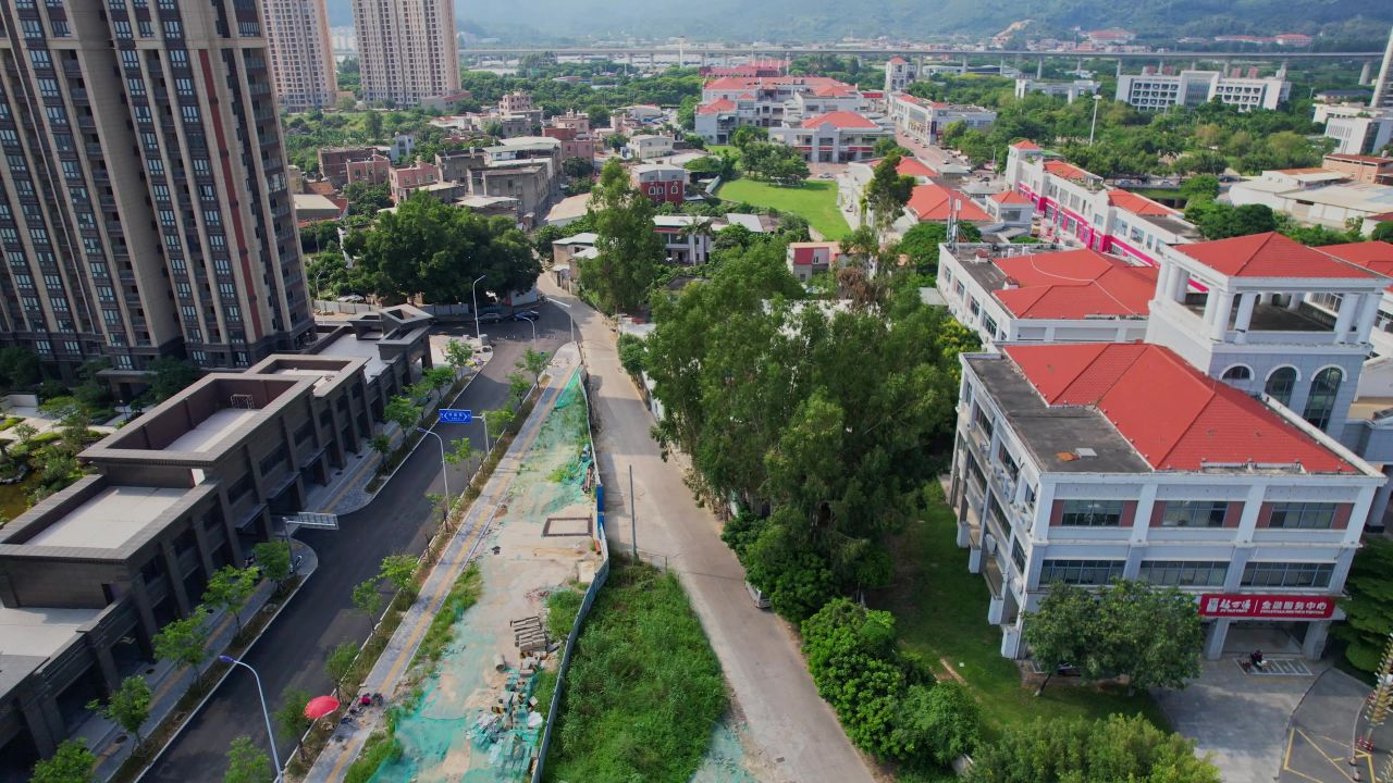 航拍厦门东孚爱心商业街 5
