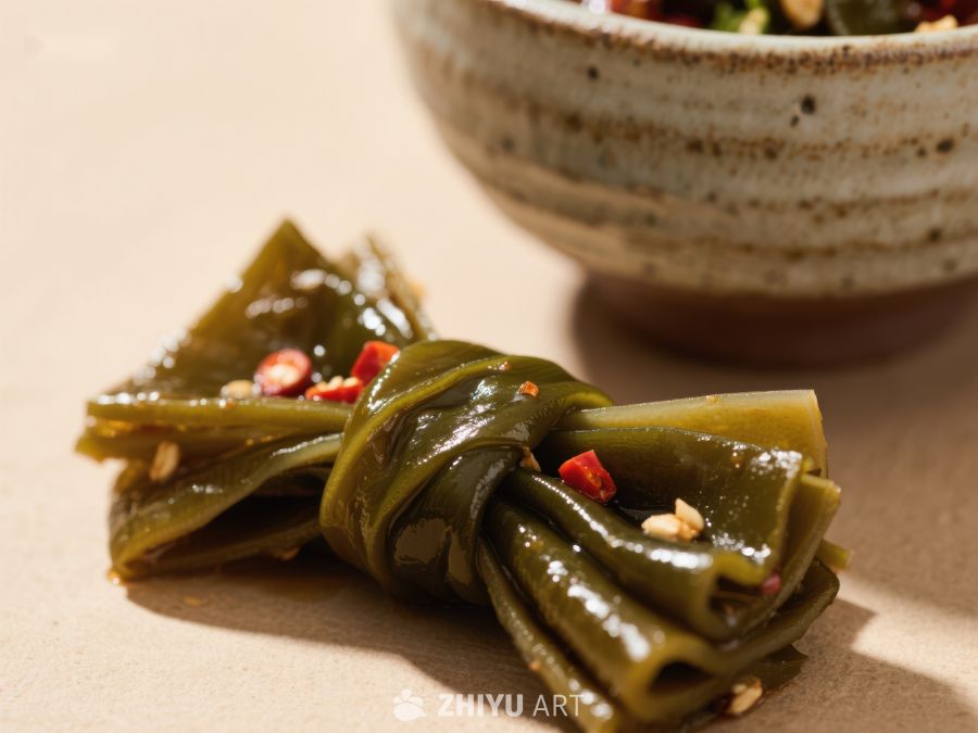 美味海带卷配辣椒芝麻 1008