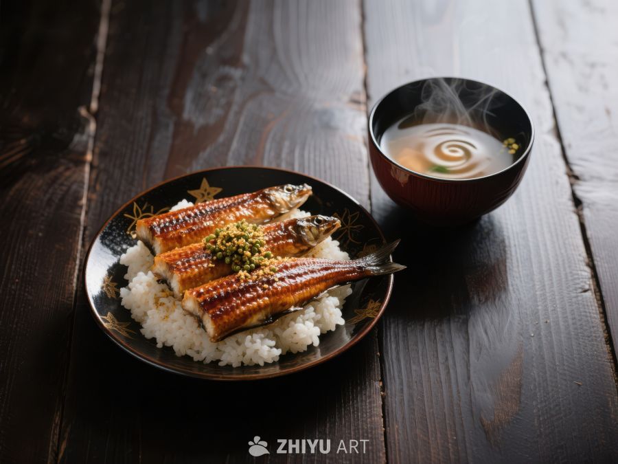 鳗鱼饭配茶汤，日式美食 350