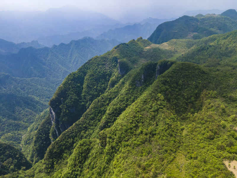 湖南张家界高山山川地貌 