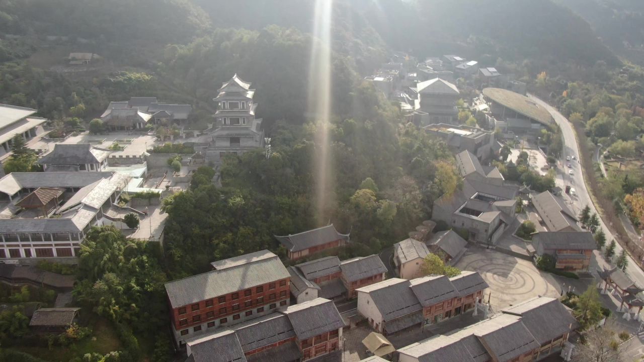 贵州贵阳孔学堂航拍