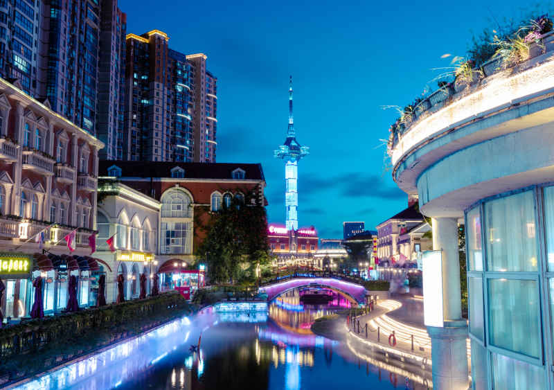 聚龙湖与欧洲风情街