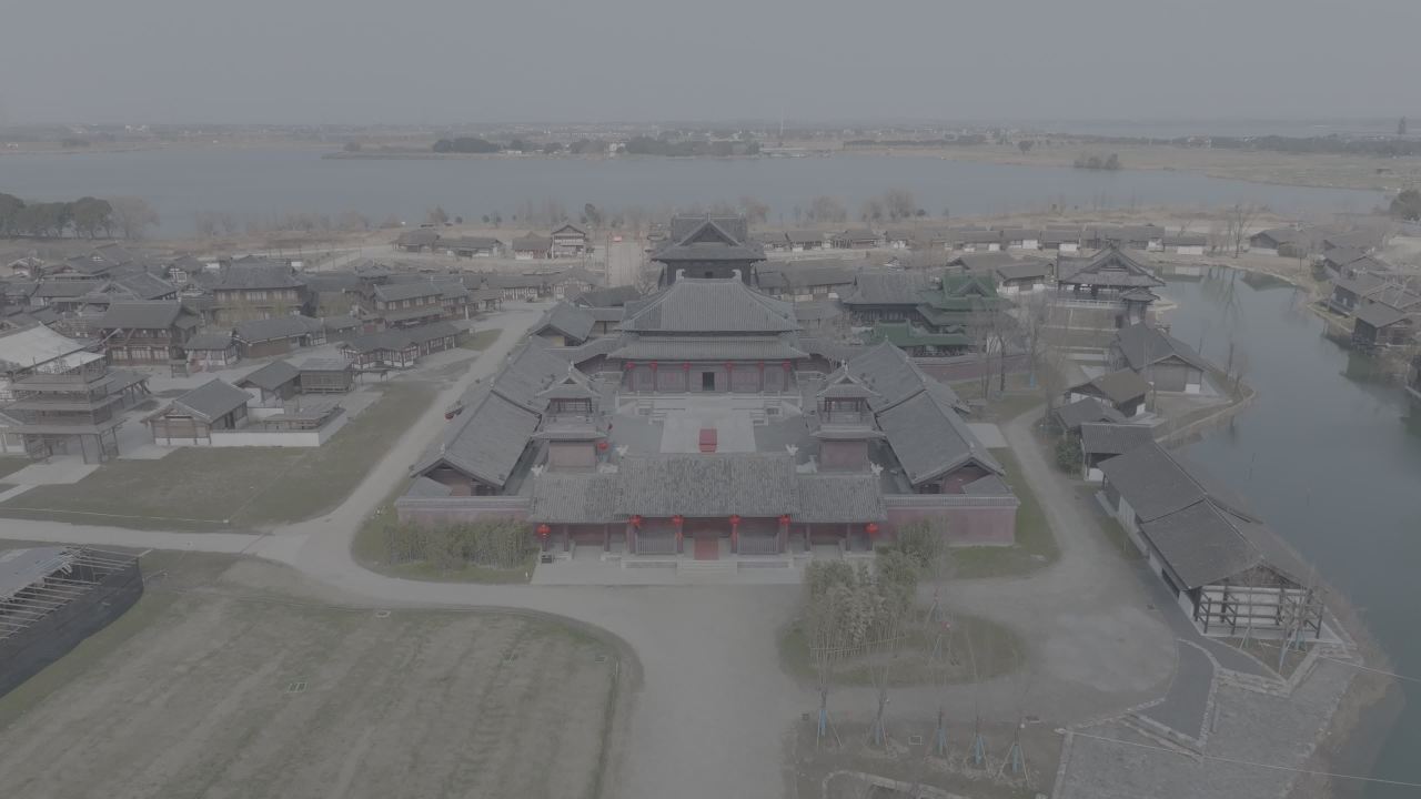 水乡古建筑航拍