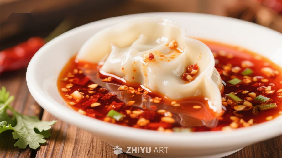 红油辣子馄饨，鲜香诱人