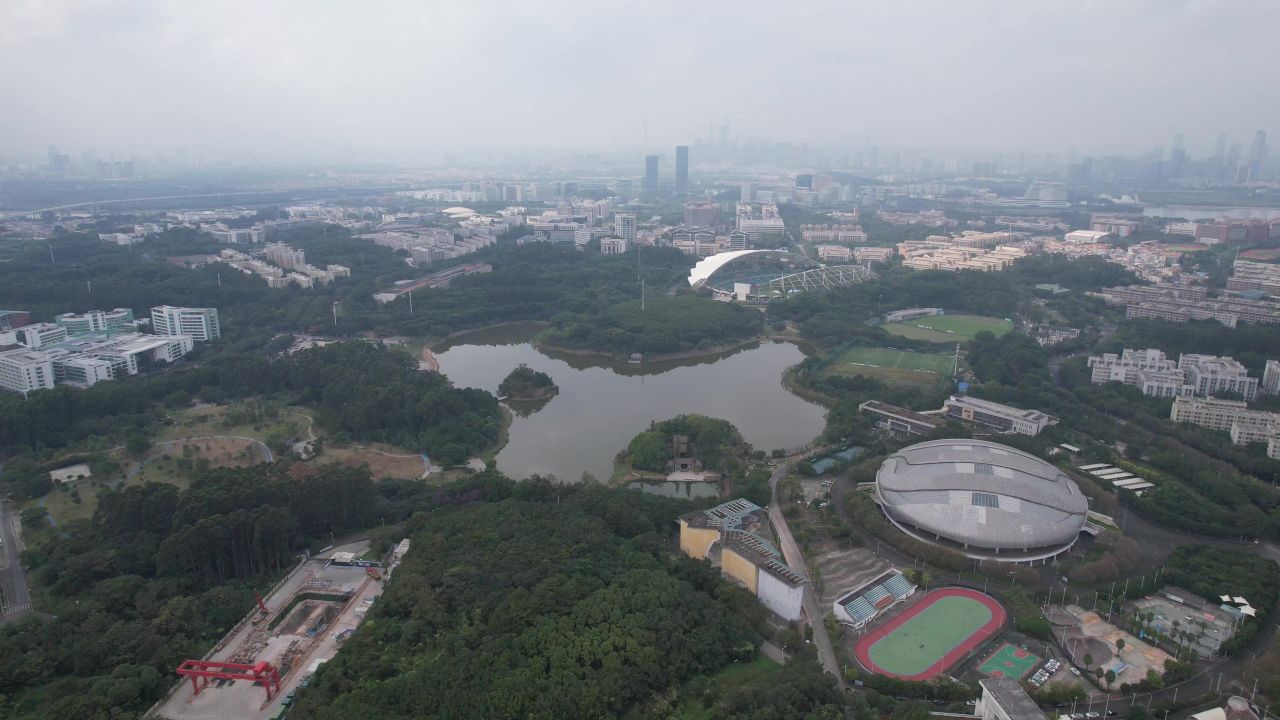 广州海珠国家湿地公园航拍