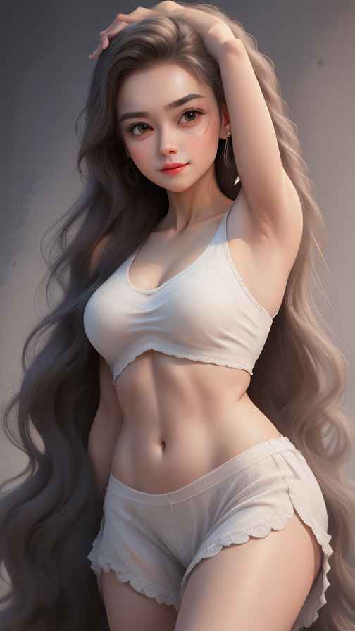 美女身材好看穿什么都好看