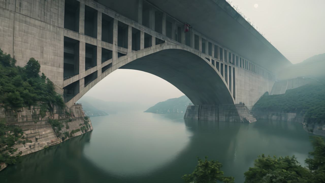 三峡大坝长江日出日落云海延时航拍 5
