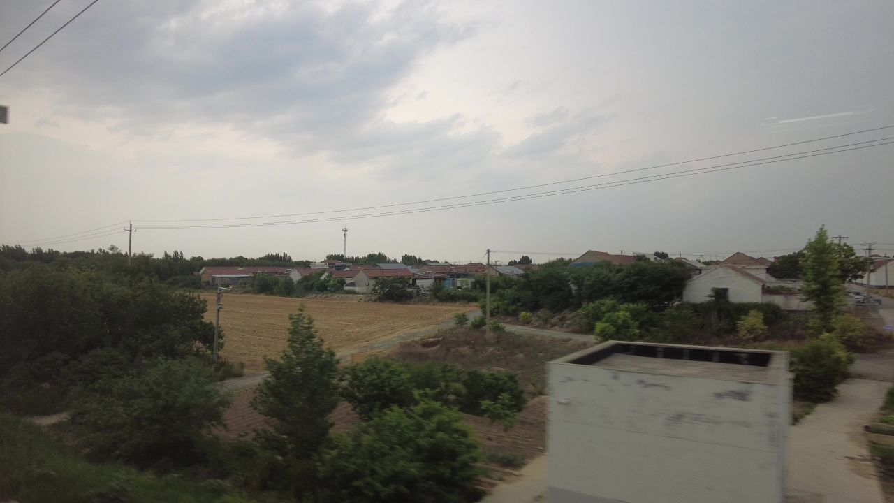 旅途火车窗外风景实拍  