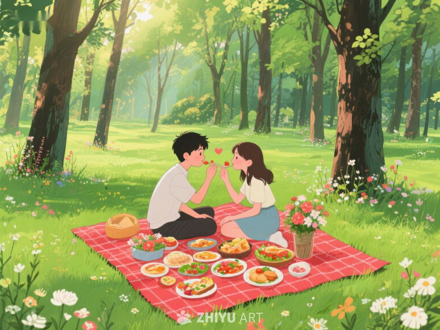 林间野餐，共享甜蜜时光 461