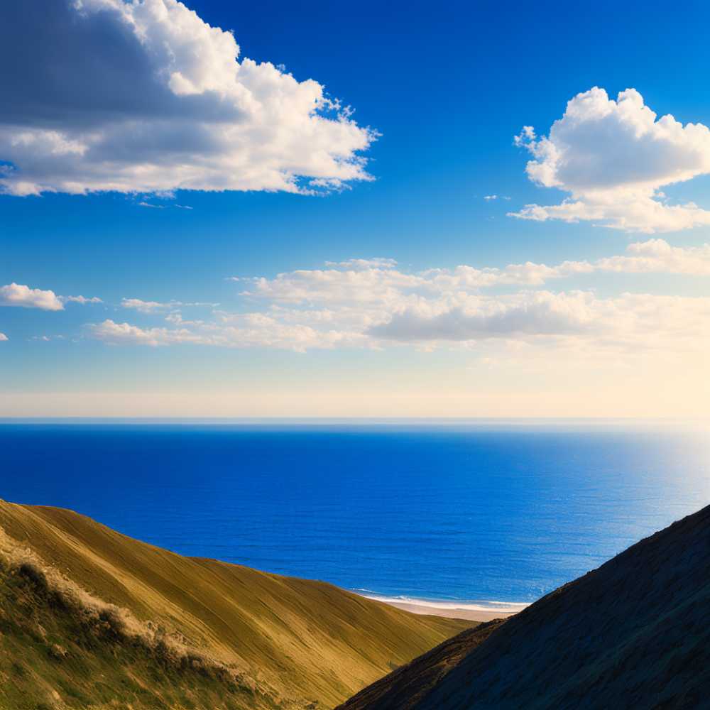 蓝色大海美景