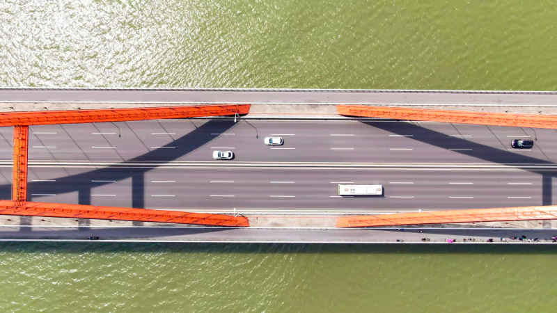 湖南长沙城市风光航拍摄影图 