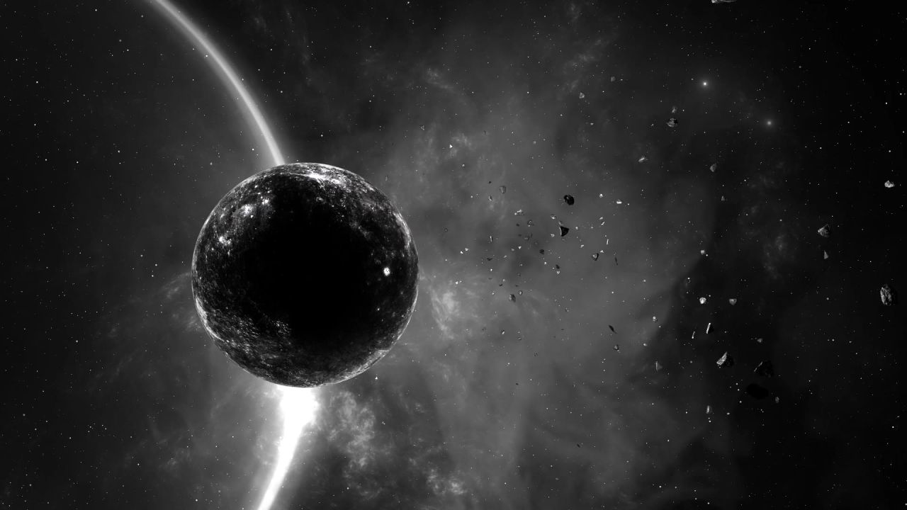 汞的星球空间明星宇宙天文学黑色和白色