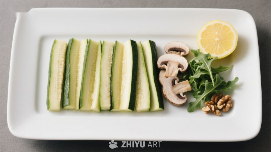 蔬菜与坚果摆盘