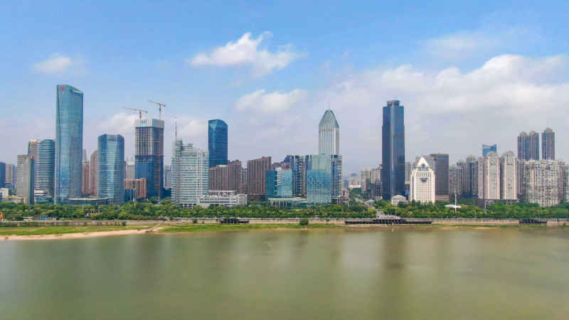 江西南昌城市风光航拍摄影图