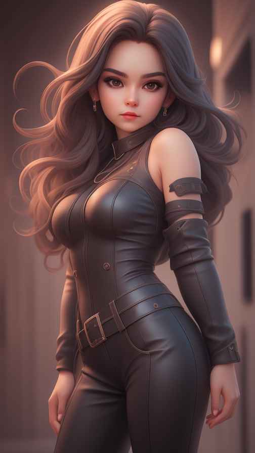 高级感女孩皮衣系列