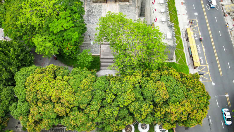 福建泉州城市风光航拍图 